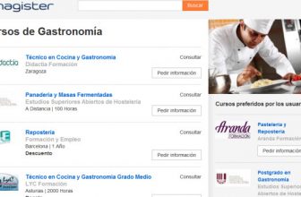 Cursos de gastronomía